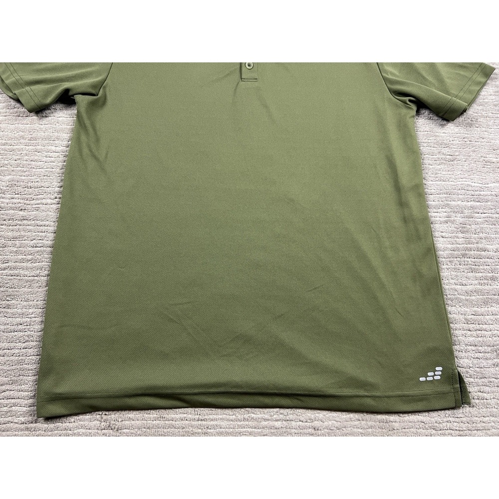 BCG Polo Shirt Mens Large Green Short Sleeve Polyester Athleisure Outdoor Casual - Picture 3 of 12